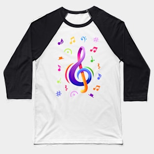 Music Notes Baseball T-Shirt